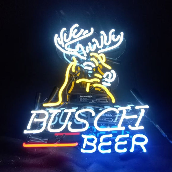 Busch Light Deer Stag Head Neon Signs Light - Club Rehab