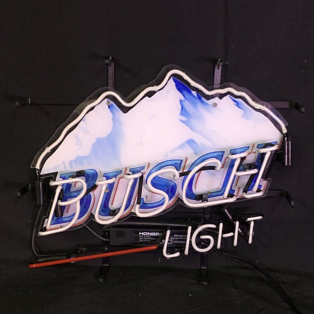 Busch Light Snow Mountain Beer Neon Signs Light - Club Rehab