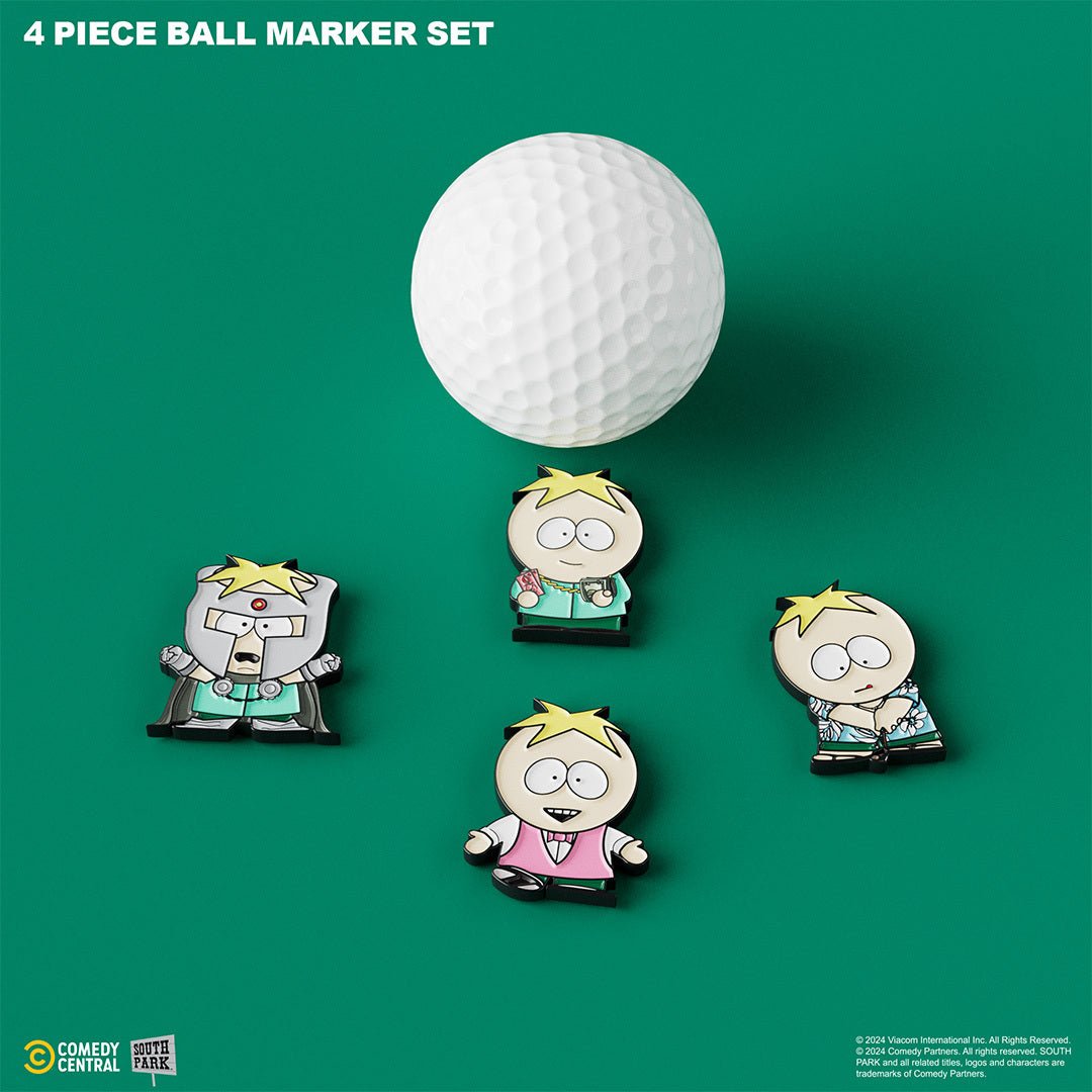 Butters - 4 Piece Ball Marker Set with Hat Clip