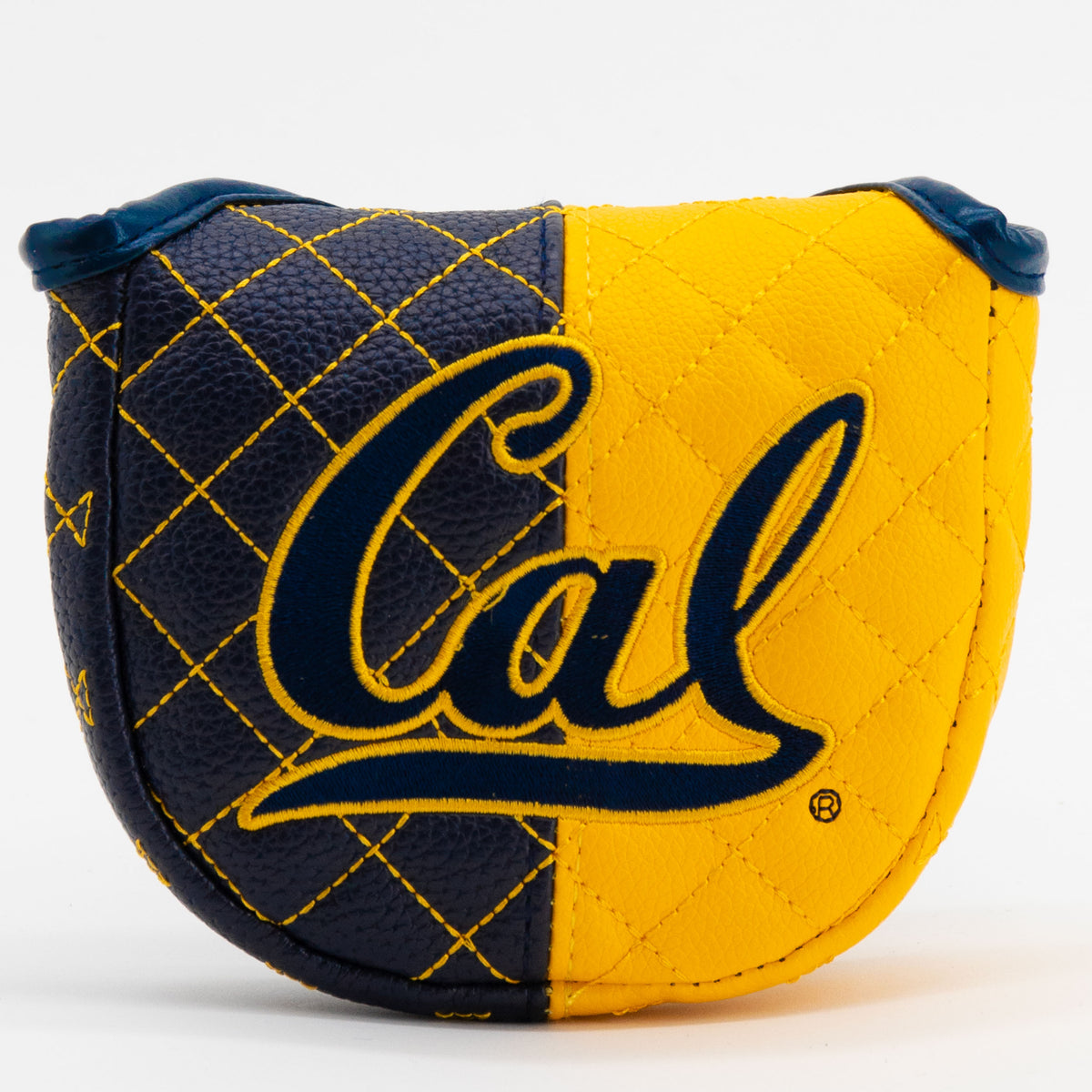 Cal Berkeley Golden Bears Split Quilted Mallet Putter Cover, front view