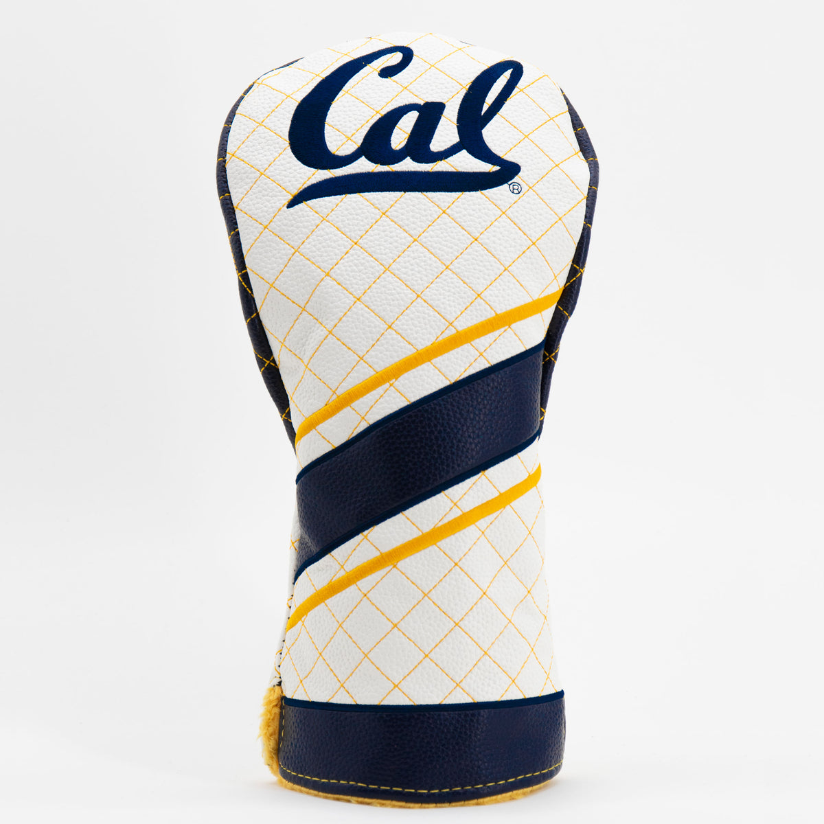 Cal Berkeley Golden Bears Striped Quilted Driver Headcover, front view