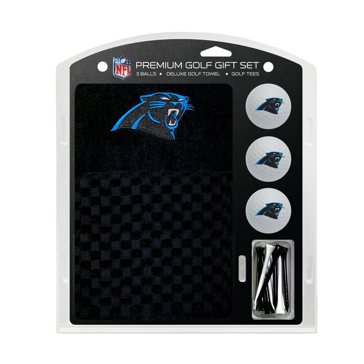 Carolina Panthers Embroidered Towel Golf Gift Set