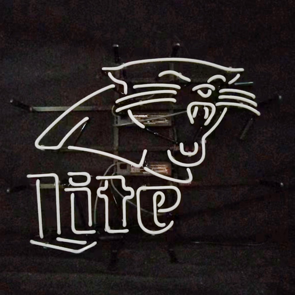Carolina Panthers Miller Lite Neon Signs - Club Rehab