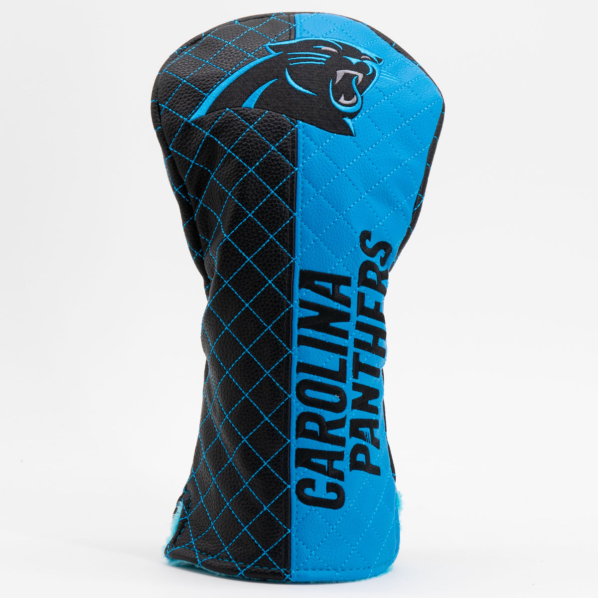 Carolina Panthers Split Quilted Driver Headcover, front view