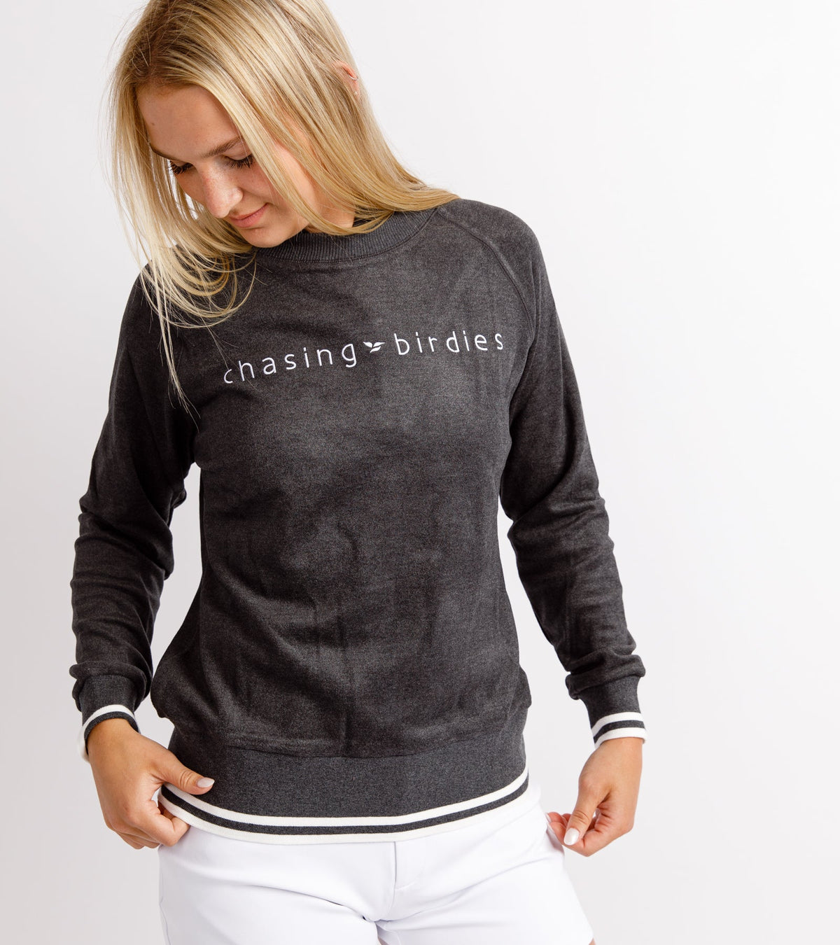 Chasing Birdies Varsity Sweatshirt, alternate product view 2