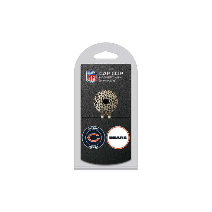 CHICAGO BEARS hat clip with two golf ball markers