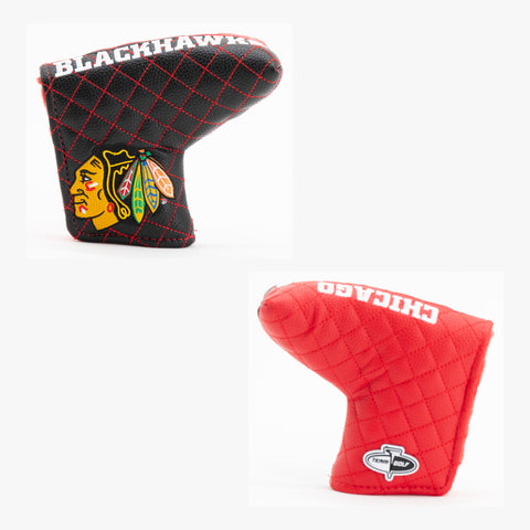 Chicago Blackhawks Split Quilted Blade Putter Cover