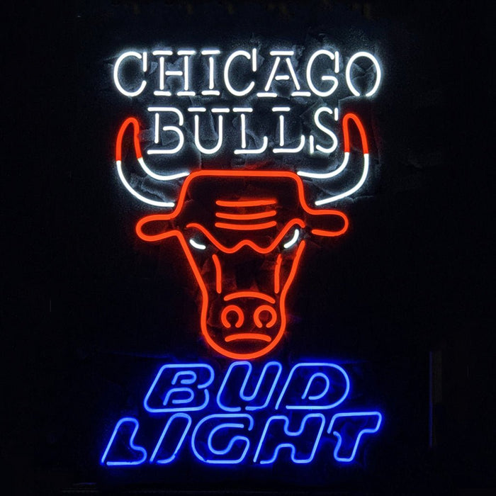 Chicago Bulls Bud Light Neon Sign Light - Club Rehab