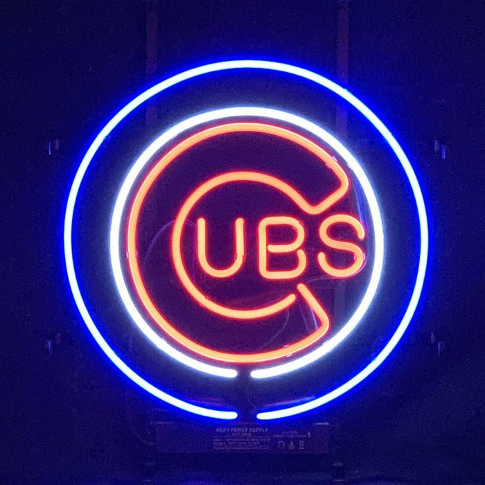 Chicago Cubs UBS Baseball Logo Neon_Signs - Club Rehab