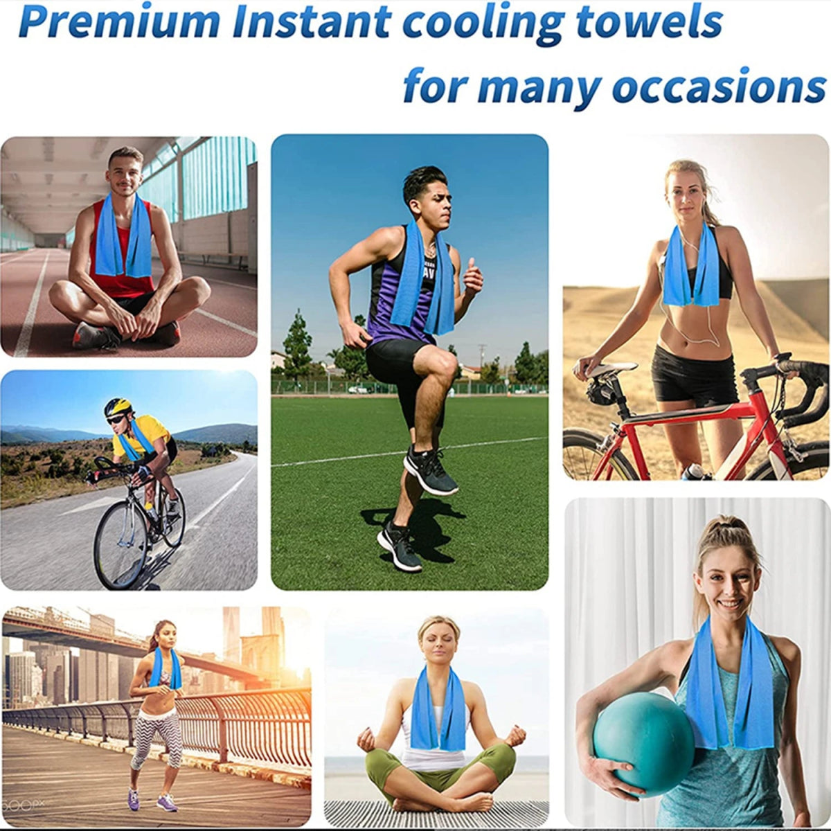 Chill Out: Ultimate Cooling Sports Towel - Rose Red - Club Rehab