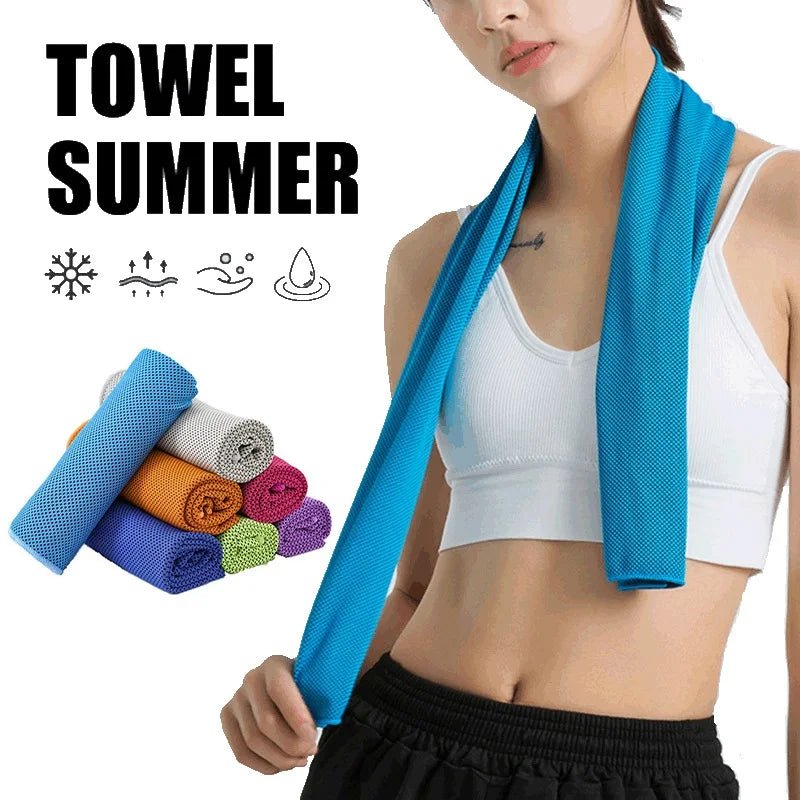 Chill Out: Ultimate Cooling Sports Towel - Rose Red - Club Rehab