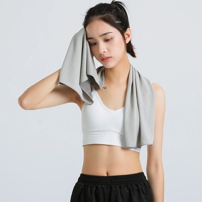 Chill Out: Ultimate Cooling Sports Towel - Rose Red - Club Rehab