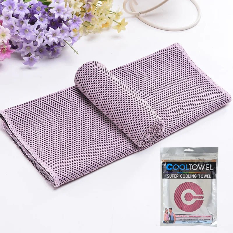 Chill Out: Ultimate Cooling Sports Towel - Pink - Club Rehab