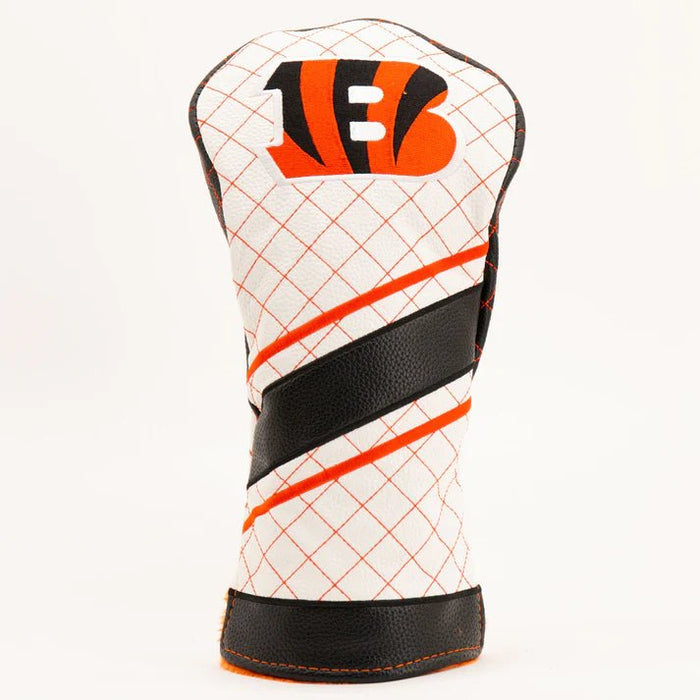 Cincinnati Bengals Quilted Headcovers – Who Dey Collection - Driver Stripe - Club Rehab
