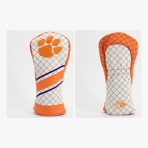 Gesteppte Fairway-Schlägerhaube mit Clemson-Tigers-Streifen