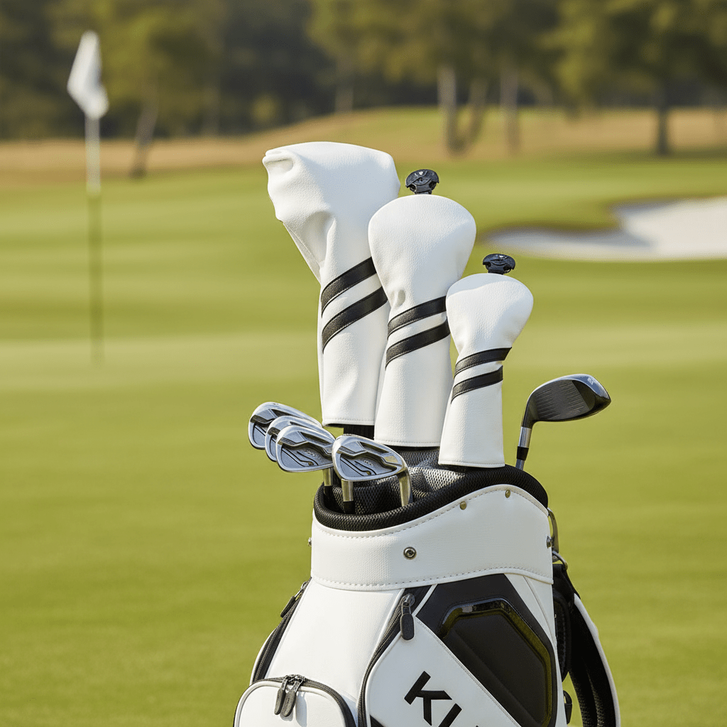 Club Rehab Premium Stripe Headcovers - Blue Full set (Driver, Fairway, Hybrid) - Club Rehab
