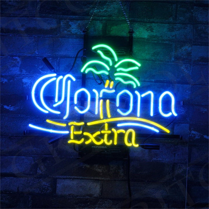 Corona Extra Beer Palm Tree Neon Signs - Club Rehab