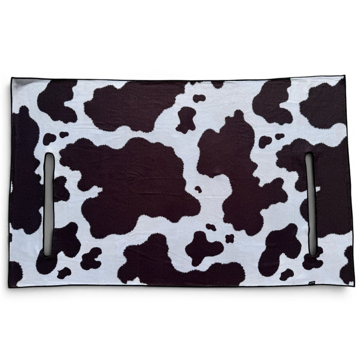 Cow Print Golf Cart Seat Cover | Premium Microfiber Golf Cart Seat Towel | Universal Fit | Machine Washable | Cow Print - Club Rehab