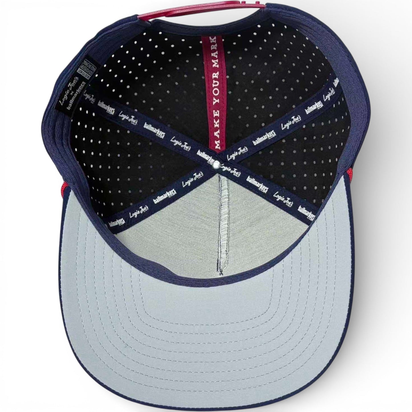 Crab Trap Golf Hat | Snapback Cap | Built-in Magnetic Ball Marker Holder + Marker Included | Adjustable | One Size - Club Rehab