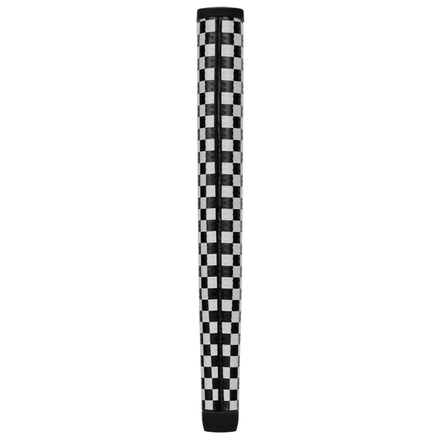 Lizard Skins PG75 Checkerboard putter grip, rear and side detail