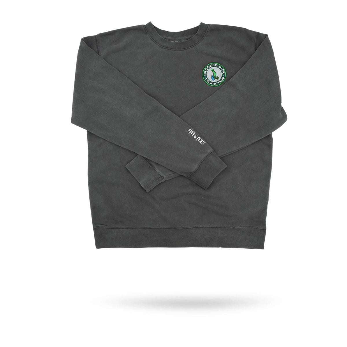 Crooked Dick Crew Neck - Charcoal - S - Club Rehab