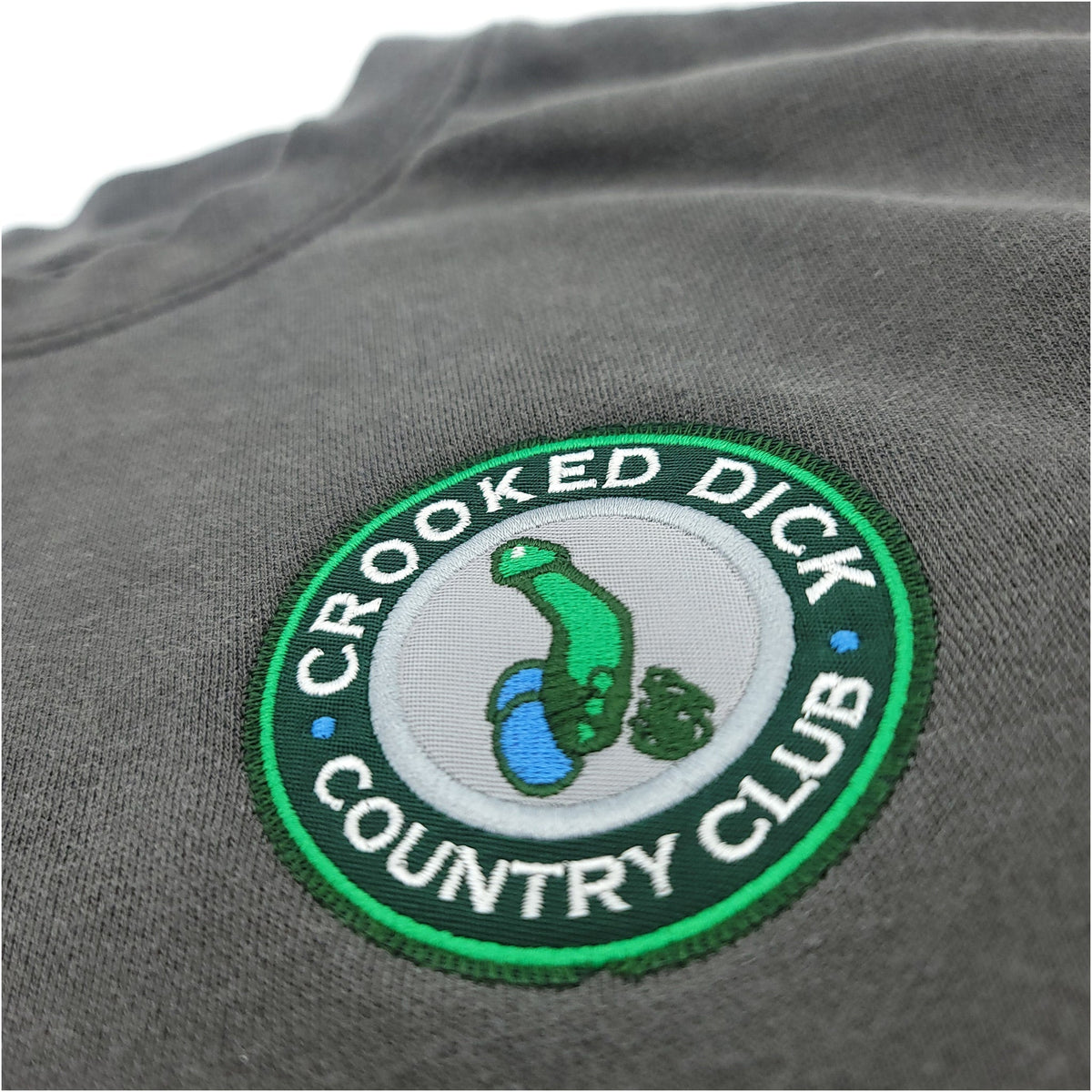Crooked Dick Crew Neck - Charcoal - S - Club Rehab