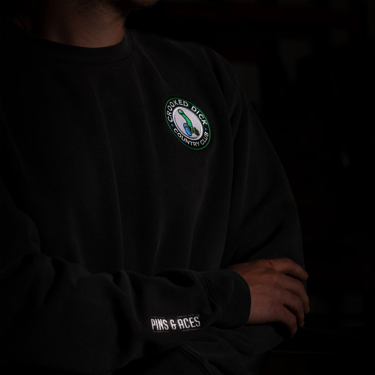 Crooked Dick Crew Neck - Charcoal - S - Club Rehab