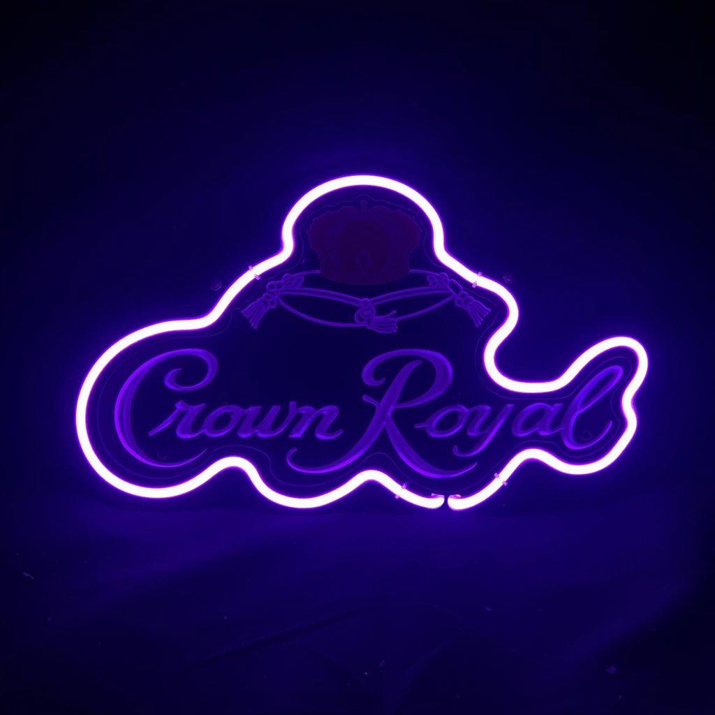Crown Royal Whiskey Neon Signs Light Acrylic - Club Rehab
