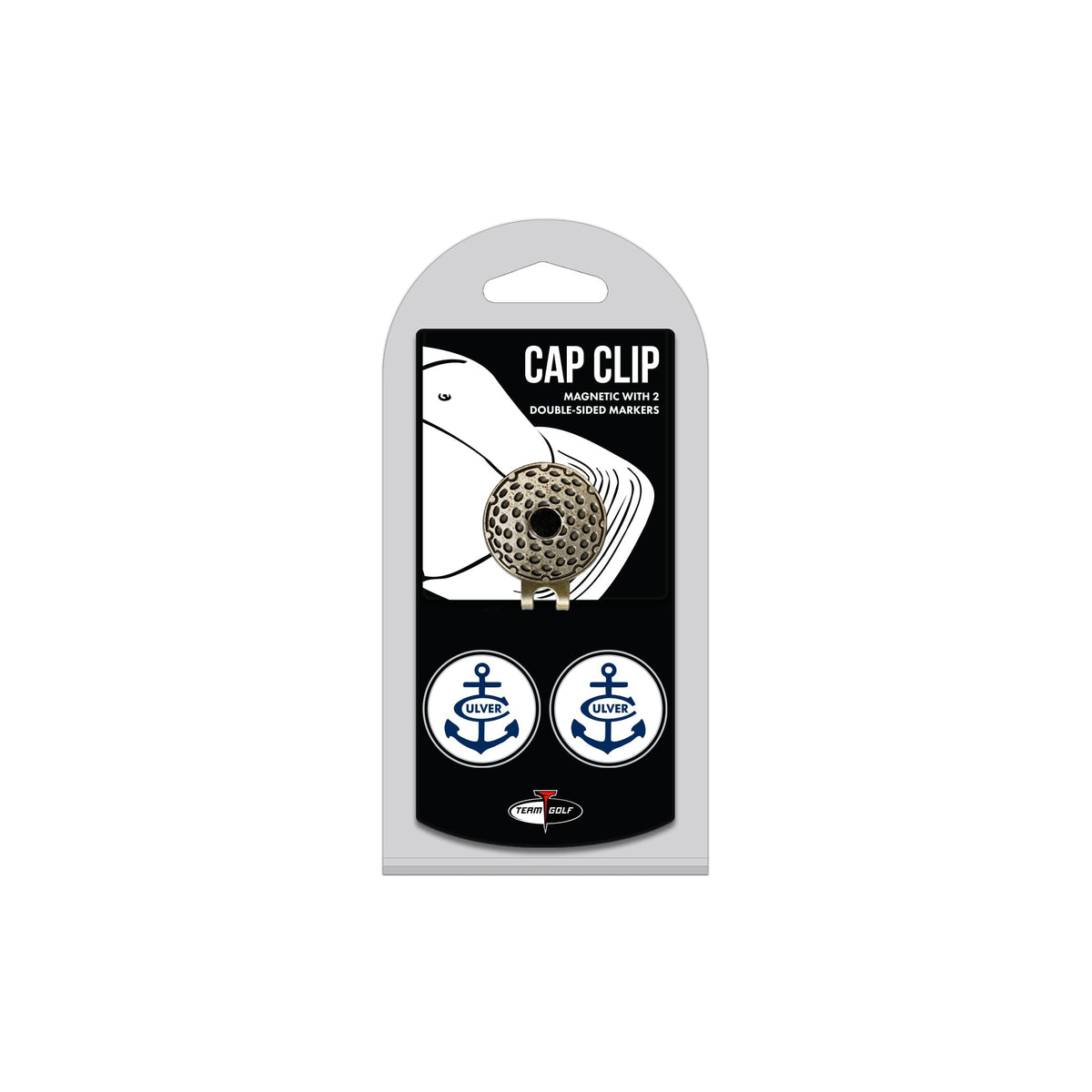 CULVER hat clip with two golf ball markers