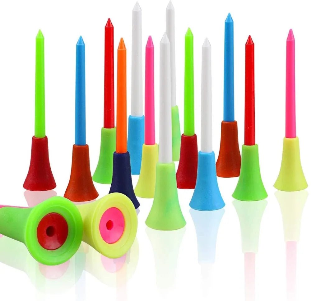 Cushion Top Color Splash Golf Tees: 100 Pack - Club Rehab - plastic tees45086330781888