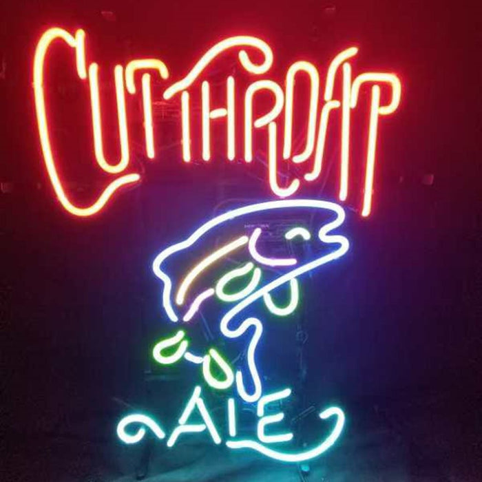 Cutthroat Ale Fish Neon Light Sign - Club Rehab