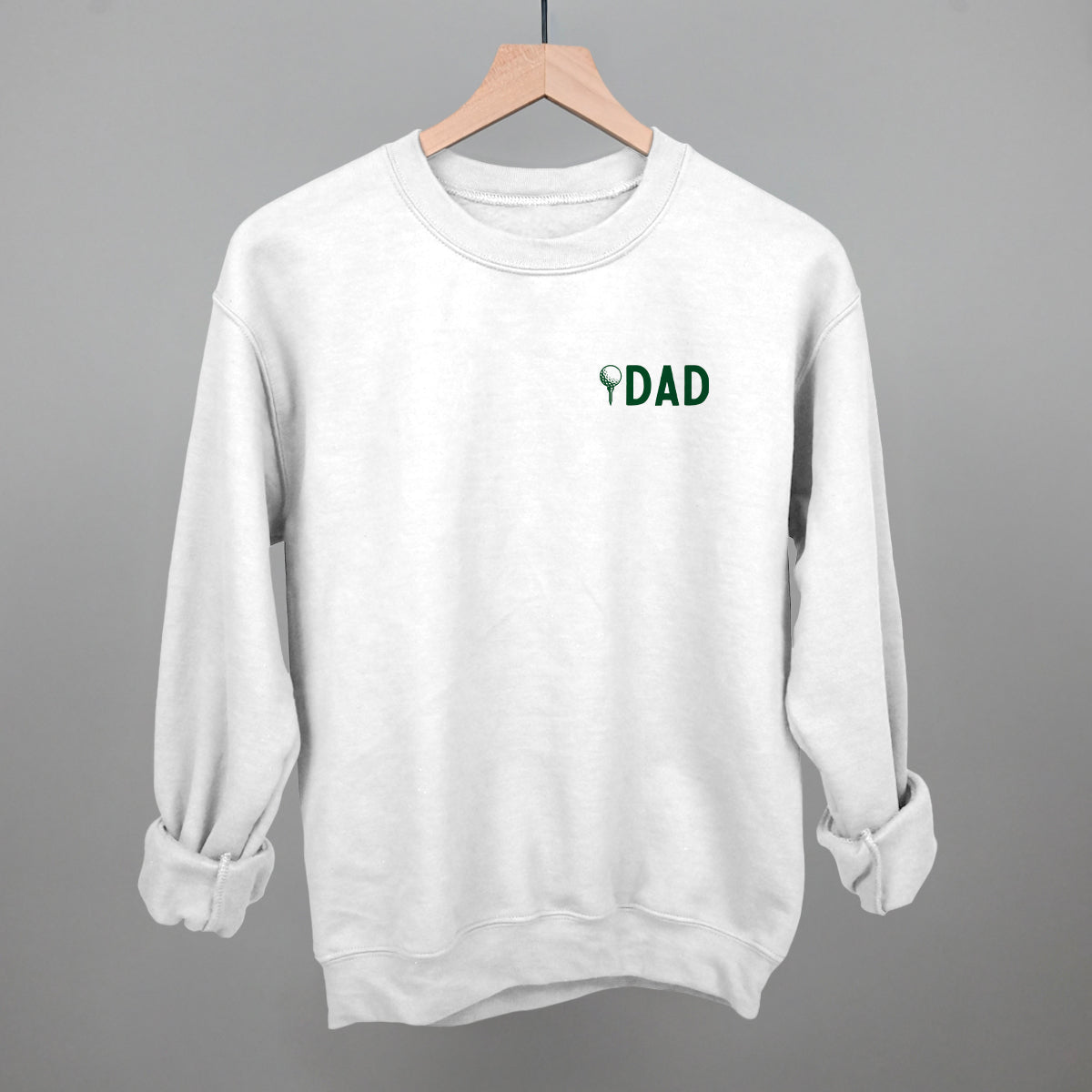 Dad (Golf ball + Tee) - Sweatshirt White - Club Rehab