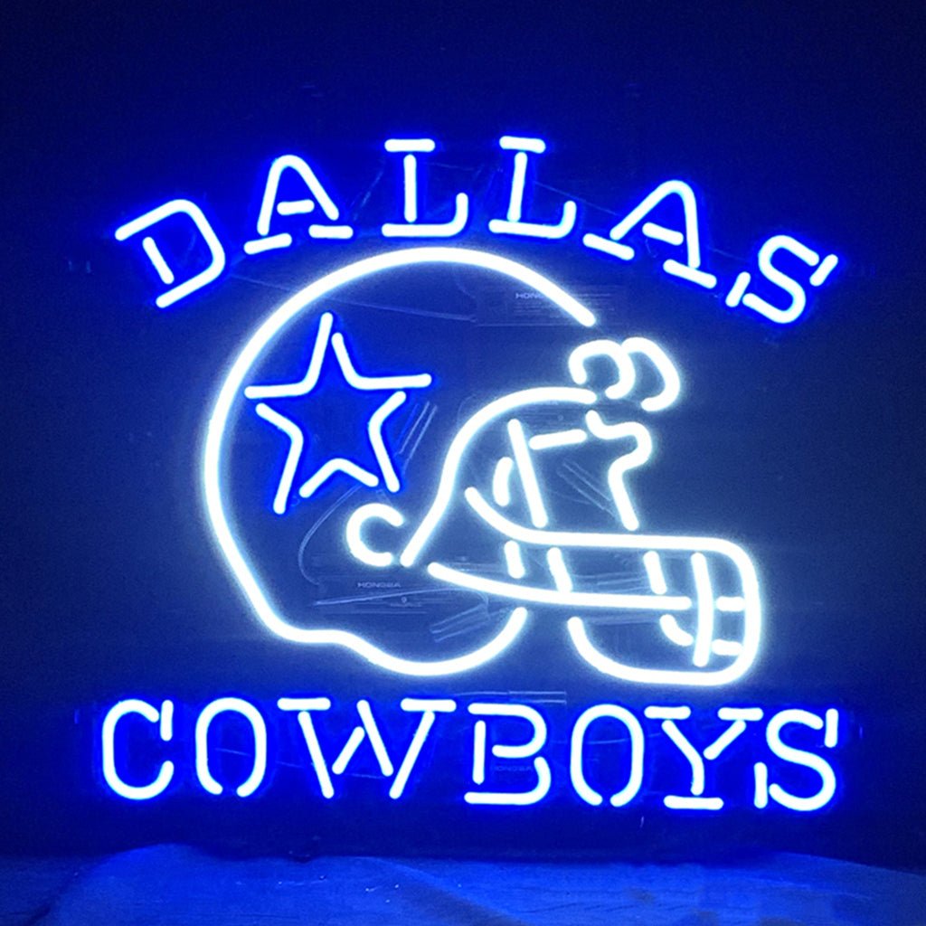 Dallas Cowboys with Helmet Neon Signs Light - Club Rehab