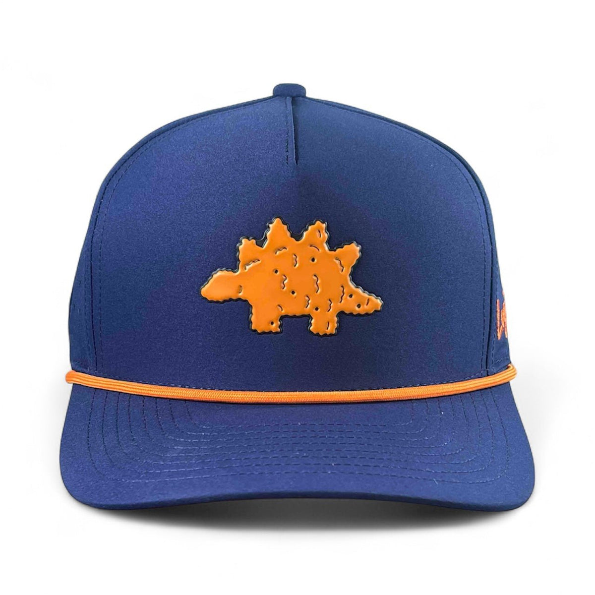 Dino Nugget Golf Hat | Snapback Cap | Built-in Magnetic Ball Marker Holder + Marker Included | Dinosaur Chicken | Adjustable - Club Rehab