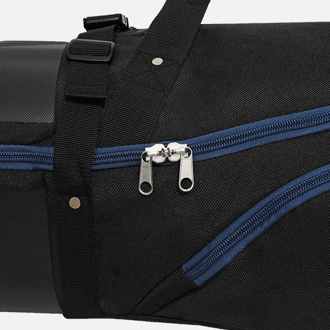 Enforcer Golf Travel Bag | Unrivaled Hard Top Durability - Black/Blue - Club Rehab