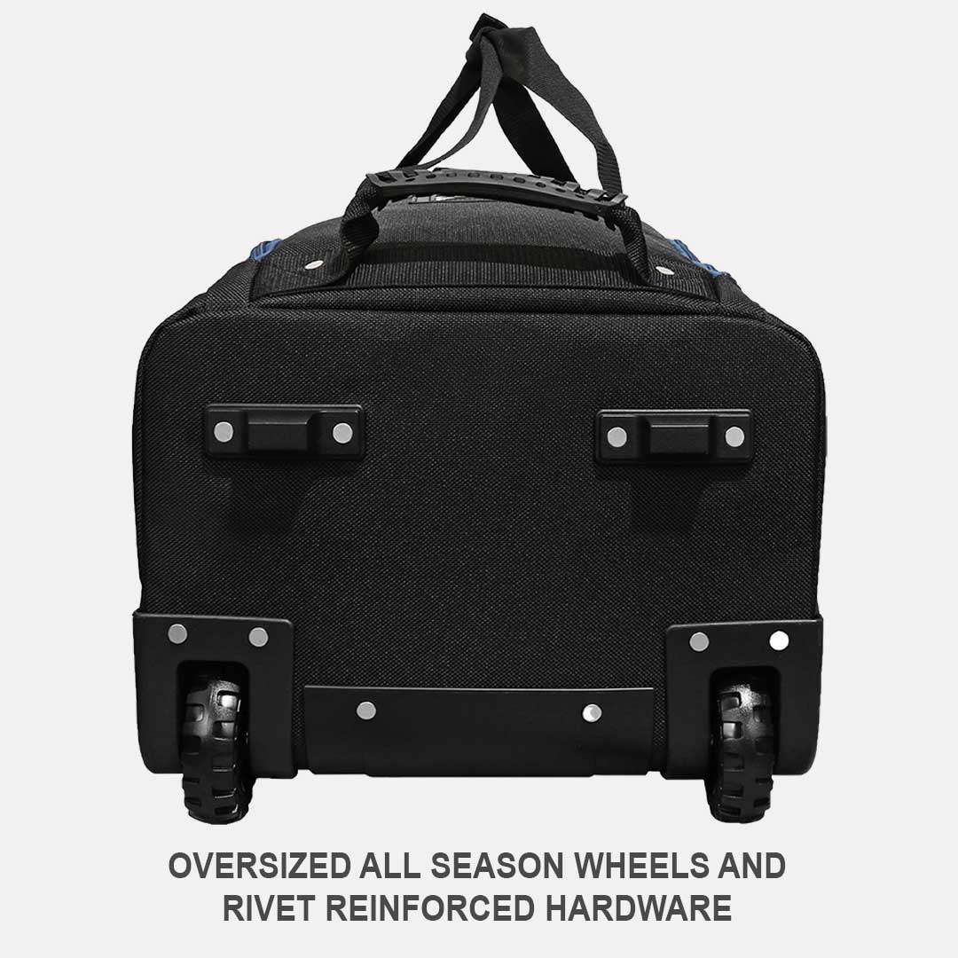 Enforcer Golf Travel Bag | Unrivaled Hard Top Durability - Black/Blue - Club Rehab