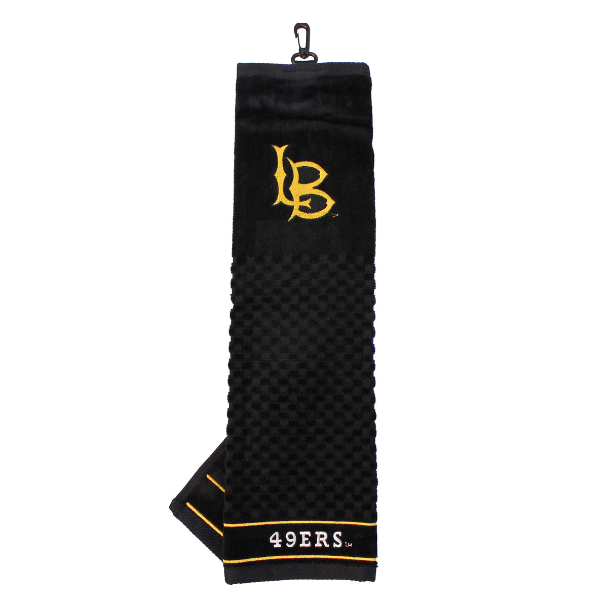 Long Beach State embroidered golf towel