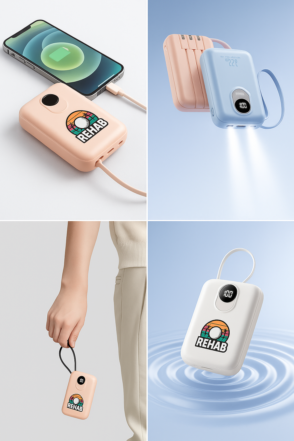 Club Rehab 22.5W / 20W Super Fast Charging Power Bank – Golf Edition