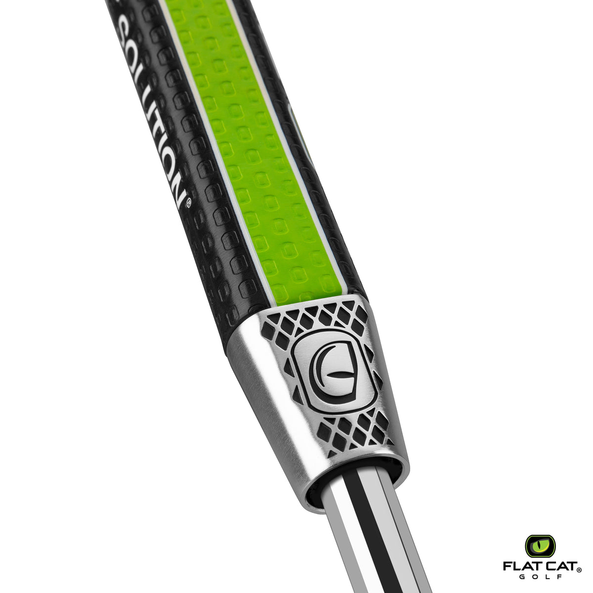 FLAT CAT Solution Pistol Putter Grip — Weighted cone detail