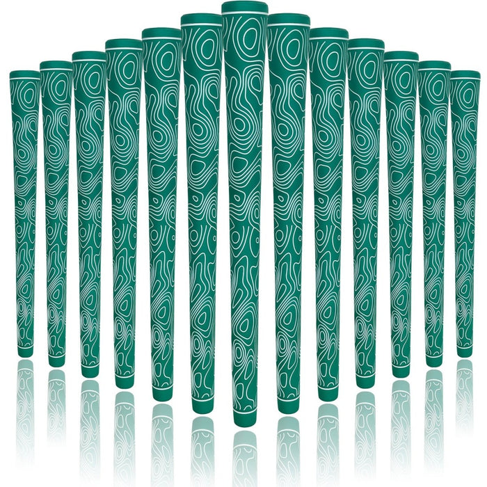 FlutterGrip - Superior Stability with a Stylish Twist 13pcs Golf Grips Set - Club Rehab - GripButterfly - GreenFlutterGrip - Superior Stability with a Stylish Twist 13pcs Golf Grips Set
