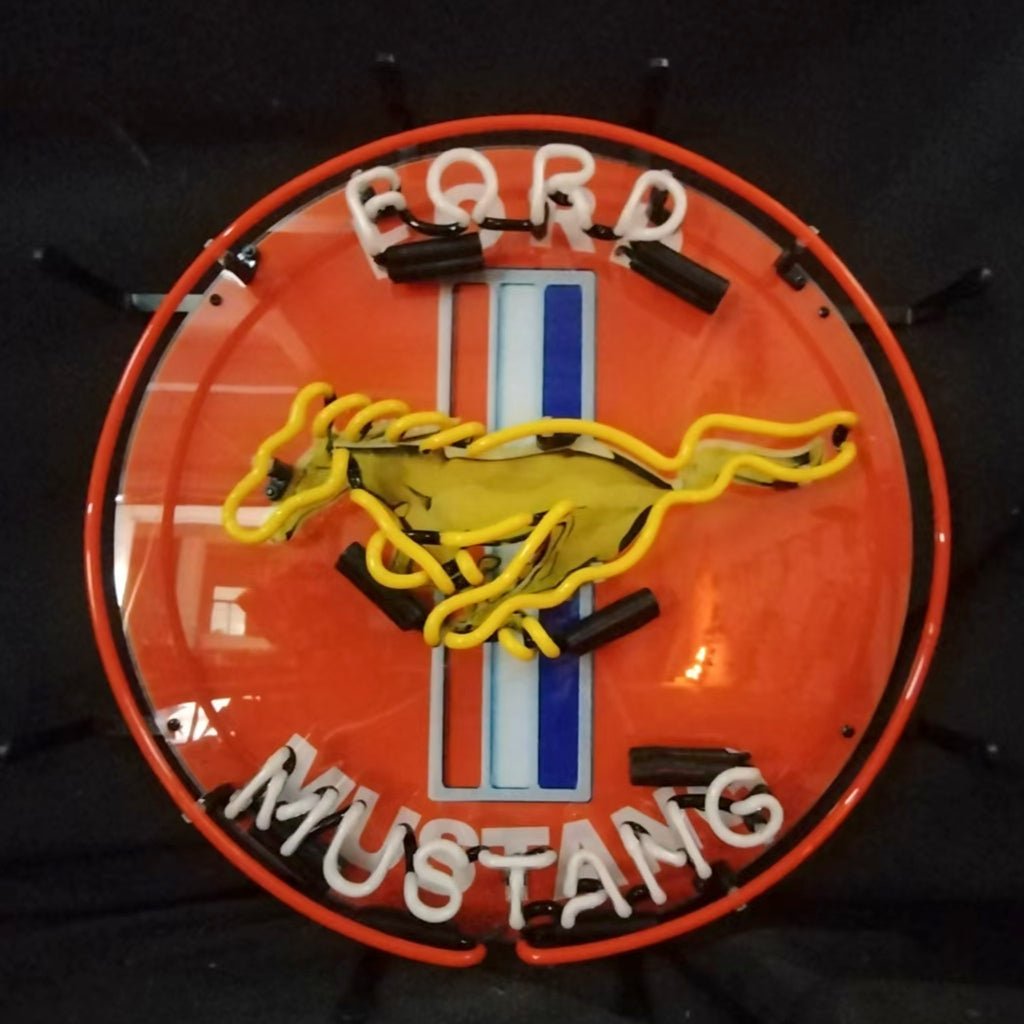 Ford Mustang Car Logo Neon Signs - Club Rehab