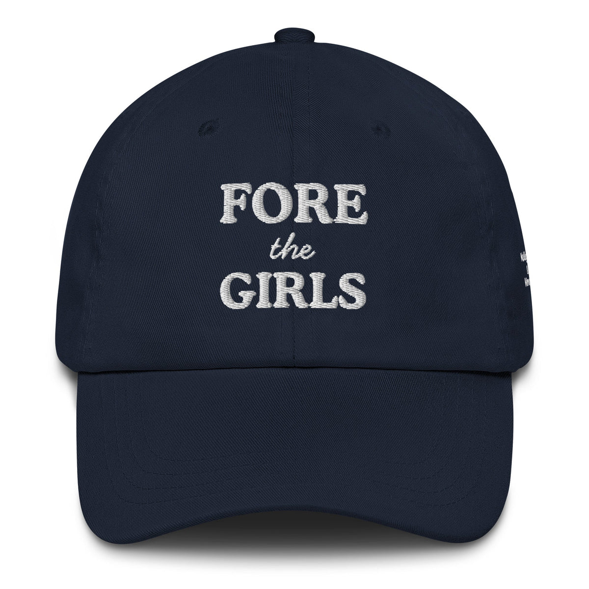 Fore the Girls Embroidered Golf Hat for Women - Navy - Club Rehab