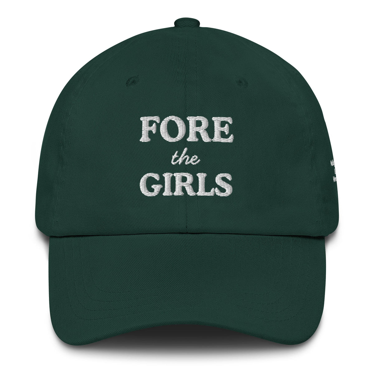 Fore the Girls Embroidered Golf Hat for Women - Spruce - Club Rehab
