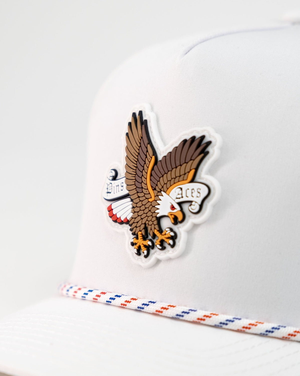 Freedom Eagle White - Perforated Rope Hat - Club Rehab