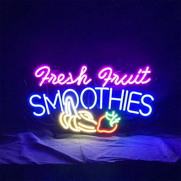 Fresh Fruit Smoothies Neon Light Sign - Club Rehab