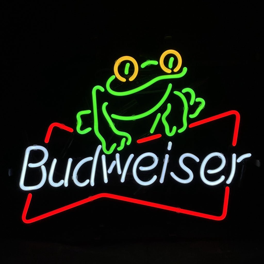 Frog Budweiser Beer Neon Sign Light - Club Rehab
