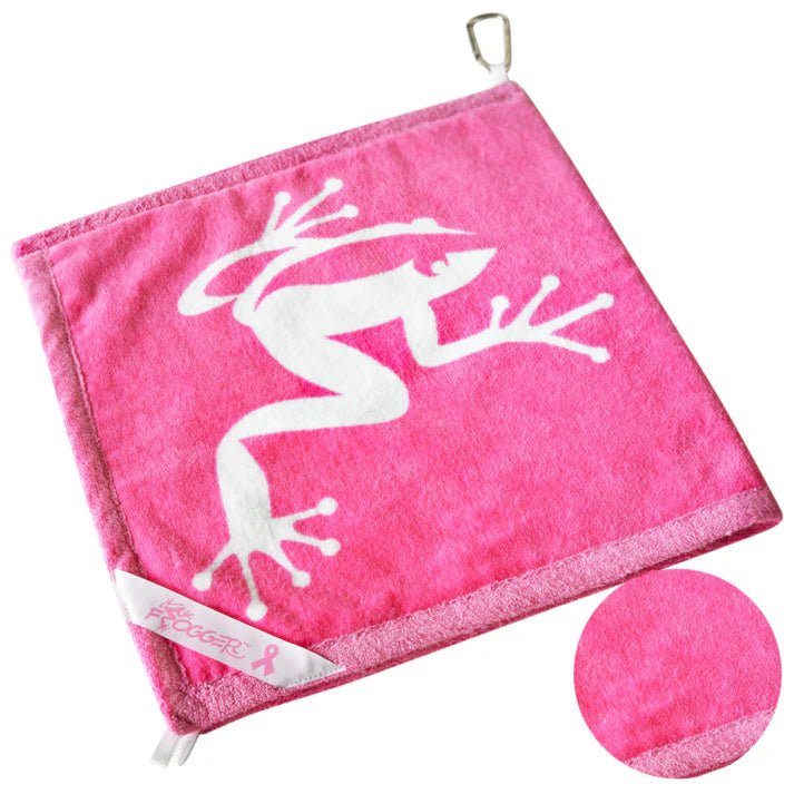 Frogger Amphibian Golf Towel - Pink - Club Rehab