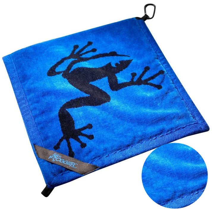 Frogger Amphibian Golf Towel - Blue - Club Rehab