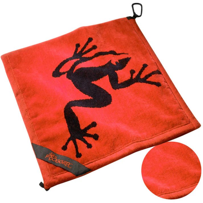 Frogger Amphibian Golf Towel - Red - Club Rehab