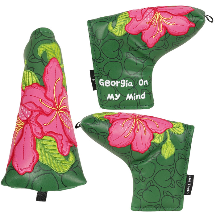 Georgia On My Mind blade putter cover green floral
